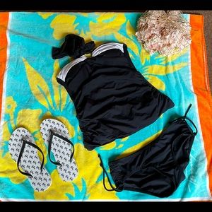 Ann Cole Tankini with Michael Kors Bikini Bottoms